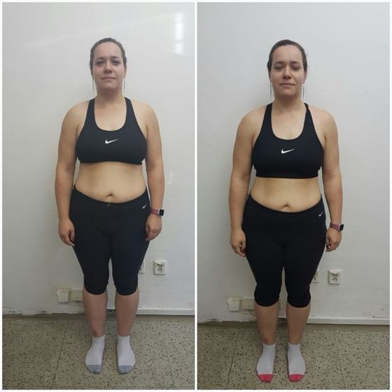 Before and after transformation of a CrossFit Committed member